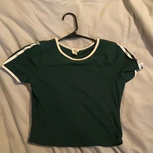 Green Crop Top